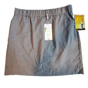 Swing Control Black Hex Print Womens Golf Skort With Optimized Sun Protection  6